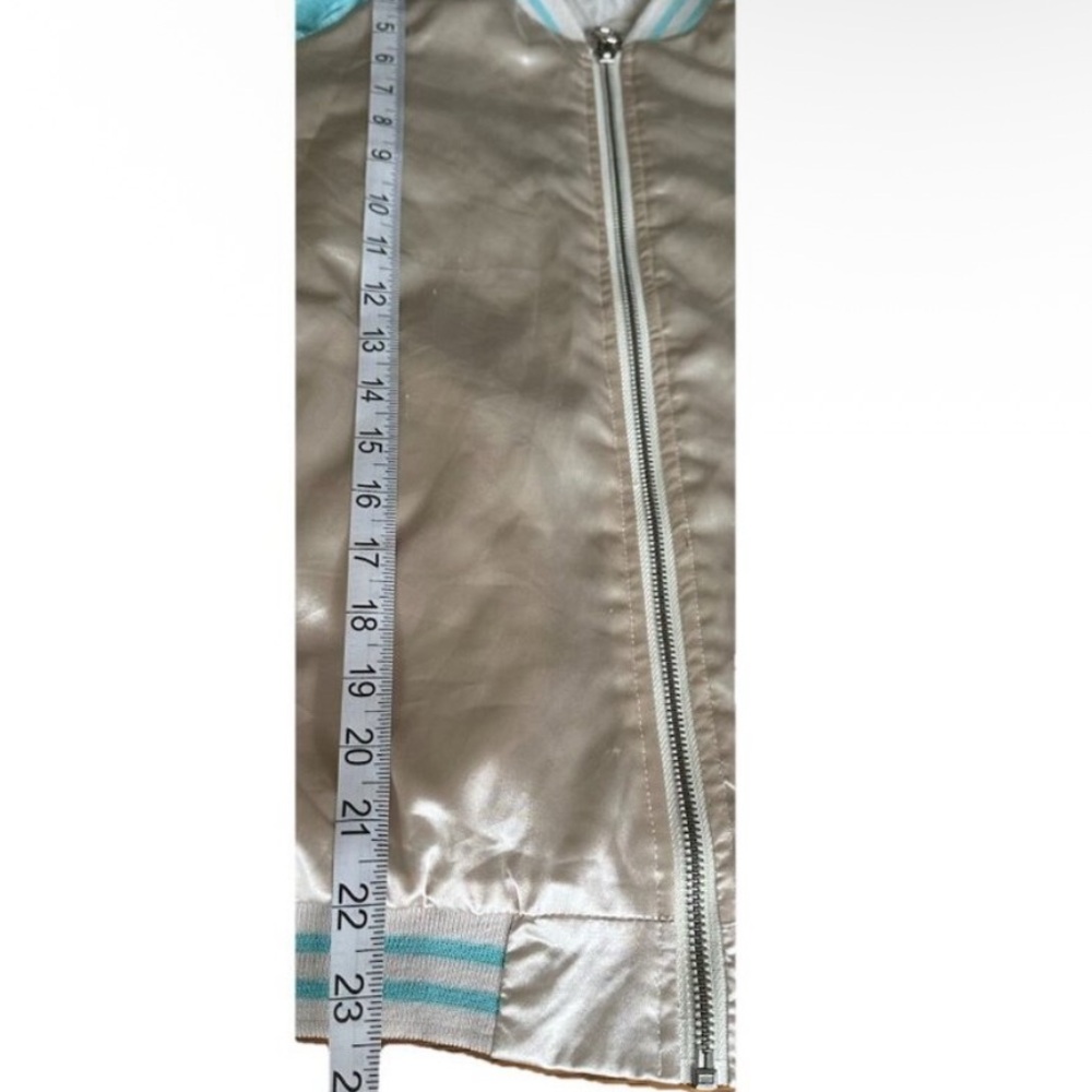Haku Spirited Away Tan and Teal Satin Jacket - Picture 5 of 6
